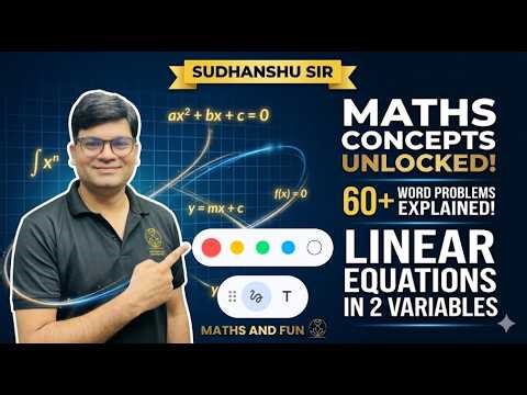 👉 “ALL Word Problems 🔥 Linear Equations in 2 Variables | One Shot Mastery”