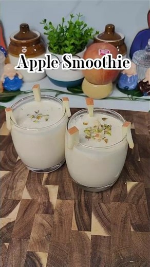 Creamy Apple Smoothie 🍎 Ready in 30 Seconds!#shorts#recipe#shortsvideo