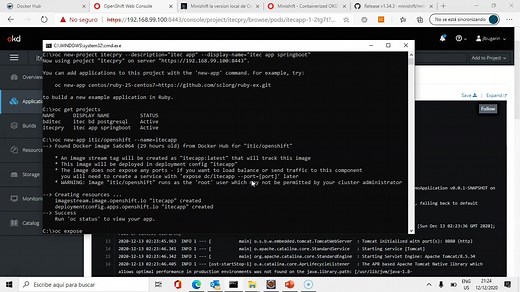 Openshift | Instalación de aplicación java springboot | Jose Luis Bugarin