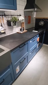 2.1K views | IKEA LERHYTTAN Blue Kitchen Cabinets | Interiørbutikker | Facebook
