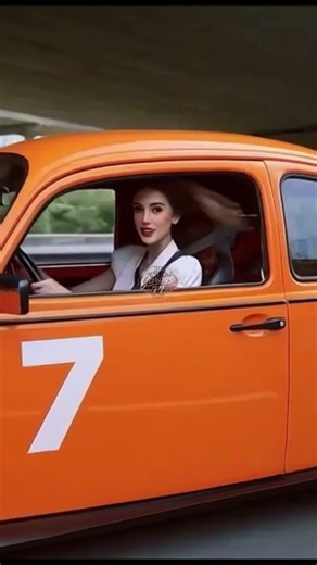 beauty driving classic beetle #classiccars #vwbeetle #beetle