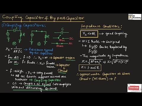Coupling capacitors and bypass capacitors || EC Academy