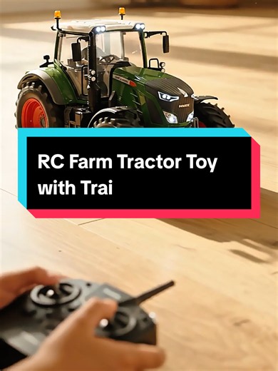 2-in-1 RC Farm Tractor Set with Lights & 8 Mini Models - Interactive Remote Control Toy with Trailer, Loader & Hay Bales 🚜 THE ULTIMATE FARM PLAY EXPERIENCE! This isn't just another toy car - it's a complete farm adventure! Watch your kids' imagination come alive as they scoop, haul, and dump like real farmers! ✨ WHAT MAKES IT SPECIAL: ✅ 2-in-1 Design: Tractor Dump Trailer ✅ Cool LED Light-Up Effects ✅ 8 Mini Farm Models Included (cows, sheep & more!) ✅ Manual Front Loader - Actually Scoops! ✅ 