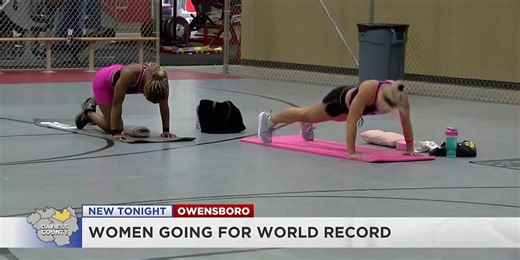 ‘This is once in a lifetime’: Group of Tri-State women going for push-up world record