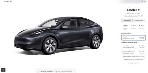 Tesla increases Model Y prices back up as part of new temporary discount strategy