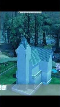 ⚰️ Cemetery Church Shell | Sims 4 No CC Build