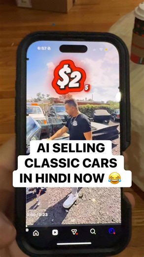 Whats Your thoughts on AI leave Your comment down below! AI is getting SCARY!!! 🤖 It took my classic car video and instantly translated it into 120 languages — and somehow kept my voice the whole time. 😭 One minute I’m talking about a 289 Mustang… next minute I’m speaking perfect Hindi like I grew up in Mumbai. 😂 This genius or beginning of the end? | Rob Evans