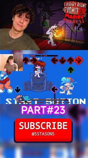 Friday Night Funkin’ VS Mario's Madness Christmas Surprise (PART 23) #shorts #fridaynightfunkin