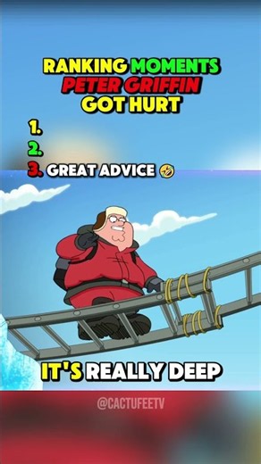 Ranking Moments Peter Griffin Got Hurt #familyguy