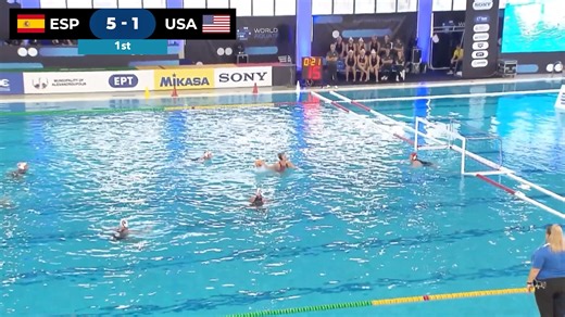 In their first match of the 2025 World Cup Qualifer, the Women's National Team had 4 different scorers sink 2 goals, but were ultimately defeated by Spain 16-11. @TeamUSA takes on Hungary tomorrow at 8am et/ 5am pt. Video via World Aquatics | USA Water Polo