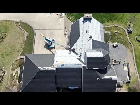 True Nature Metal Roofing Tiles - North Ridge Slate Project Installation