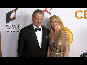 Eric Braeden and Melody Thomas Scott "The Young and the Restless" 50th Anniversary Celebration Red C