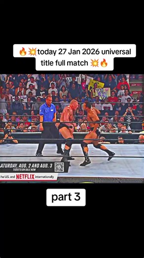 part 3🔥💥today 27 Jan 2026 universal title full match 💥🔥#Romanreigns #JohnCena #undertaker #WrestleMania #BrockLesnar #WWE