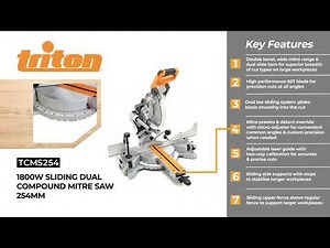 Feature 360 - Triton TCMS254 Sliding Dual Compound Mitre Saw