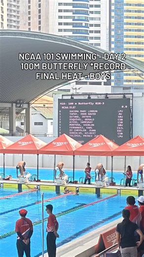 NCAA 101 SWIMMING - DAY 2 100M BUTTERFLY *RECORD FINAL HEAT - BOYS Swimming Championship🏆 #SWIMMING #highlightsシ゚ #ncaa101 #swimming | Leviathan Swim Club