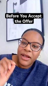 Before You Accept the Job Offer, Ask This One Question #careercoach #joboffers