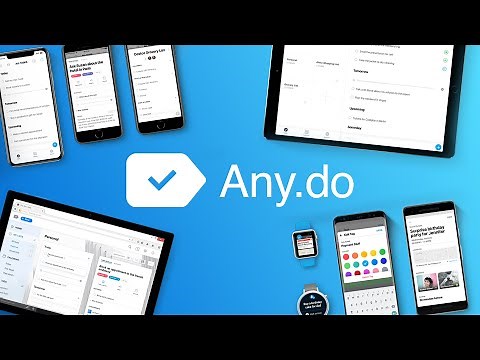 Any.do (Tutorial) Easily create & manage to-do lists, tasks & co.