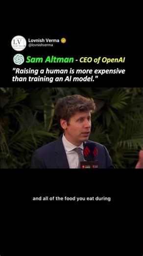 Raising a Human Costs More Than Training AI?! 😳 #ai #artificialintelligence #tech