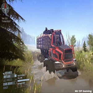 ARAMATSU FORESTER Forwarder Pulls Out A Stuck Tractor - Spintires MudRunner | Mr OP Gaming