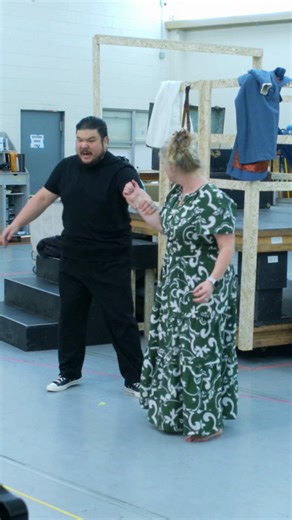 Come behind the scenes during a Pagliacci rehearsal! 🎵 Here Hailey Clark sings Nedda and Kidon Choi sings Tonio. See Pagliacci on stage Oct 31-Nov 2! | San Diego Opera