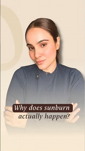 Why does sunburn actually happen?☀️#sunburnscience #uvdamage #dermatologyeducation