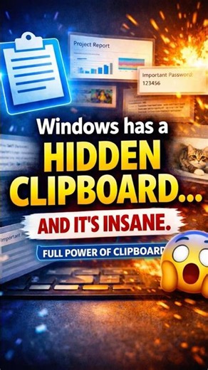 Full Power of Windows Clipboard #pctricks #computertechnic #techshorts #windows11 #microsoft