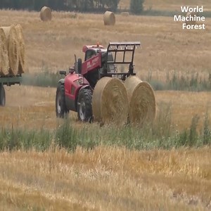 Relocating bales from fields to barns 74K | World Machine Forest