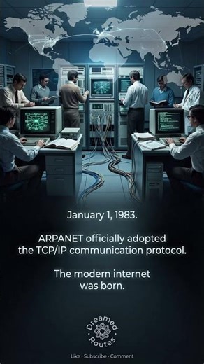 The Internet Is Born (1983) | ARPANET Adopts TCP/IP #history #news