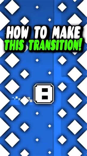 HOW TO MAKE A SMOOTH TRANSITION IN GEOMETRY DASH #geometrydash #gd #shorts #games