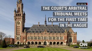 Today, a panel of judges at the Permanent Court of Arbitration in The Hague will hand down its ruling on the Philippines' case against China’s claims over virtually the entire South China Sea. The decision culminates more than three years of international law procedures initiated by the Philippines over China's occupation and reclamation activities on land formations in the South China Sea. | NewsWatch Plus Philippines