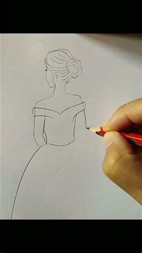 How to draw Bride step by step easily #shortvideo #shorts #art #drawing #رسم #creative #satisfying