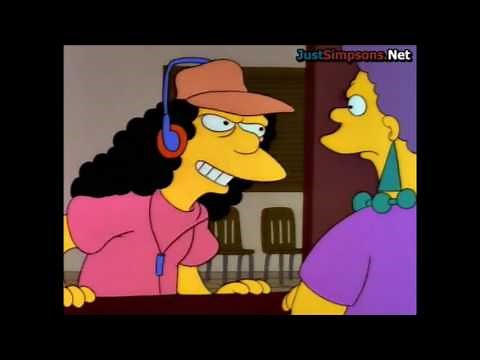 The Simpsons - Otto Retakes The Bus License Test