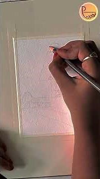 How to Paint Detailed Temple Architecture in Watercolor |Adding Green Landscapes | Day 5/30 Tutorial