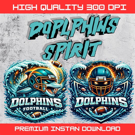 Dolphins Football, Dolphins Tumbler PNG, Sublimation PNG JPG (digital Download) - Etsy