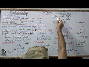 10th phycics chapter 11 Sound intensity level