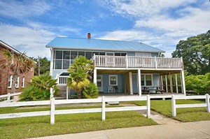 2.9K views · 59 reactions | Carolina Blue is a roomy rental house located just across the street from the oceanfront in the Crescent Beach section of North Myrtle Beach. Carolina Blue offers guests a massive amount of room with 8 bedrooms, 5 bathrooms and bedding for up to 22 guests! Book your vacation and get ready to relax on one of three porches! northmyrtlebeachtravel.com/CAROLINA-BLUE | Elliott Beach Rentals | Facebook