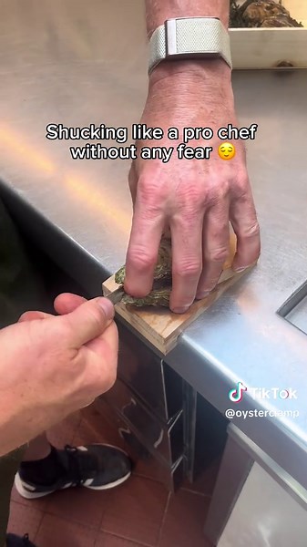 This makes me feel so much safer 🥹 #oysterclamp #oystershucking #seafoodlover #kitchenhacks #seafood #oysterlover #oysters #kitchentools #kitchengadgets #safetyfirst #kitchentool