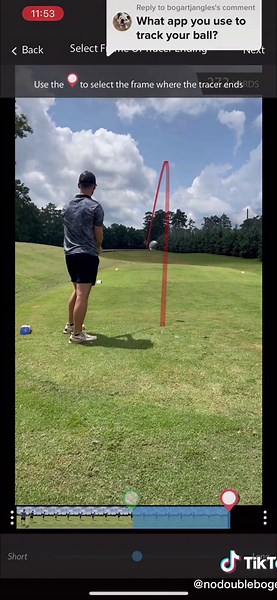 Replying to @bogartjangles The Golf Tracer app. Its the best one ive found so far. #golf #golftiktok #golfcontent #tracerapp