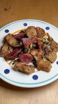 J’ai fait des Pleurotes pour la p’tite, avec stracciatella, coppa et croûtons 😎