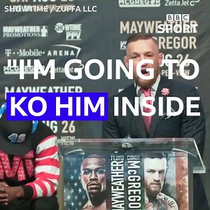 The Mayweather-McGregor trash talk has been... | BBC Sport