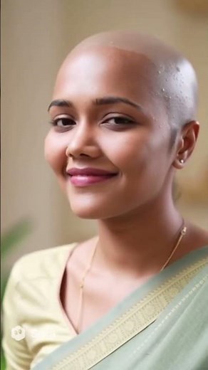 beautiful kannada indian women headshave makeover #baldisbeautiful #headshave #mundan