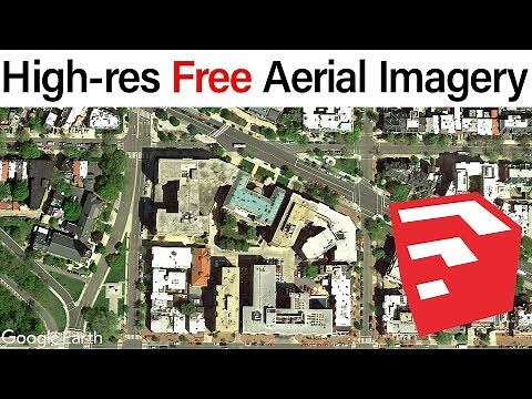 High Resolution Free Aerial Imagery in SketchUp