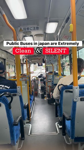 Public buses in Japan are extremely clean and silent 🇯🇵 #Japan #transport #clean #silent | Japan Diary日本