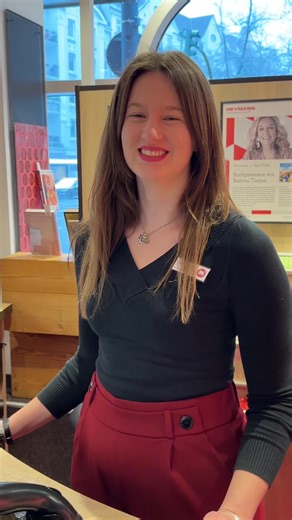 Charlotte ist diese Woche Austausch-Azubi in unserer Buchhandlung in Eppendorf. #buchhandlung #eppendorf #hamburg #ausbildung