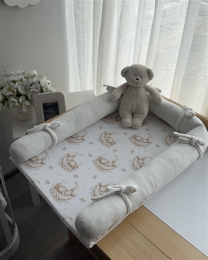 Premium Baby Changing Mat Set With 2 Storage Baskets, Velvet Nursery Dresser Organizer, Baby Shower Gift, White Changing Mat - Etsy UK