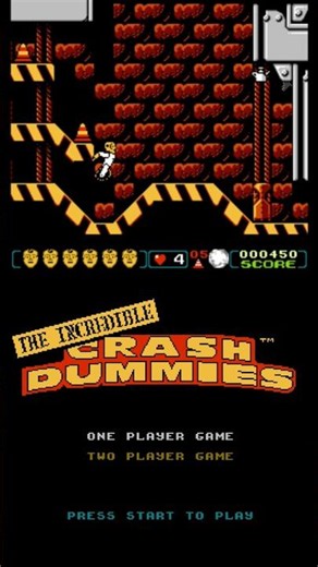 The incredible CRASH DUMMIES NES GAME #retrogaming