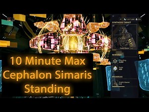 Reaching Cephalon Simaris Standing Limit in Under 10 Minutes | Warframe 2021