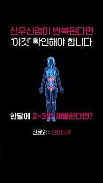 🔍신우신염 원인 증상 치료까지 3분 쇼츠모음 #신우신염