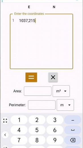 how to calculate area on a cellphone #howtocalculatequickly #calculatearea #tutorial #shorts