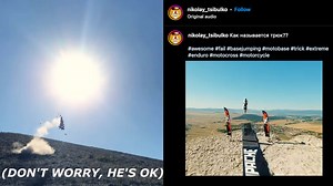 Doing A Base Jump With a Motorcycle Doesn’t Really Sound Like a Good Idea